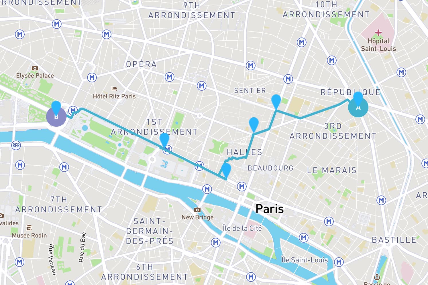 Create walking routes for your city trips - Cities on Foot